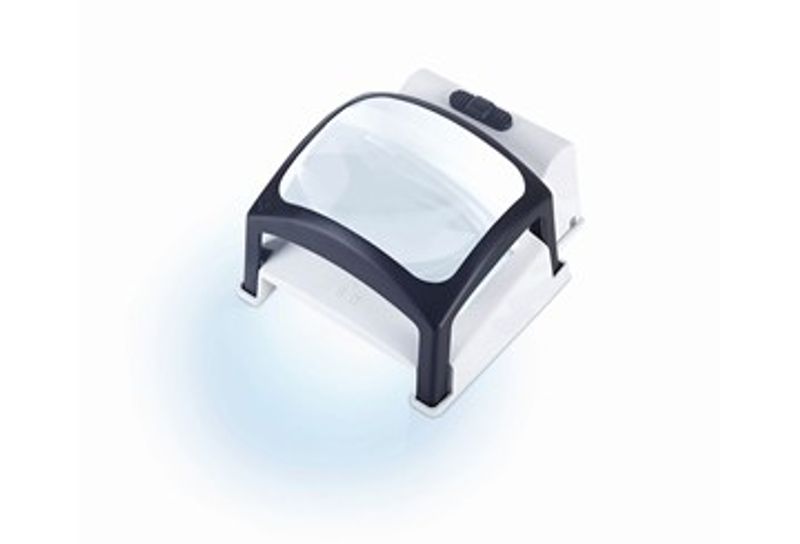 Standlupe 4,5X, Schweiser Twin Lux Led