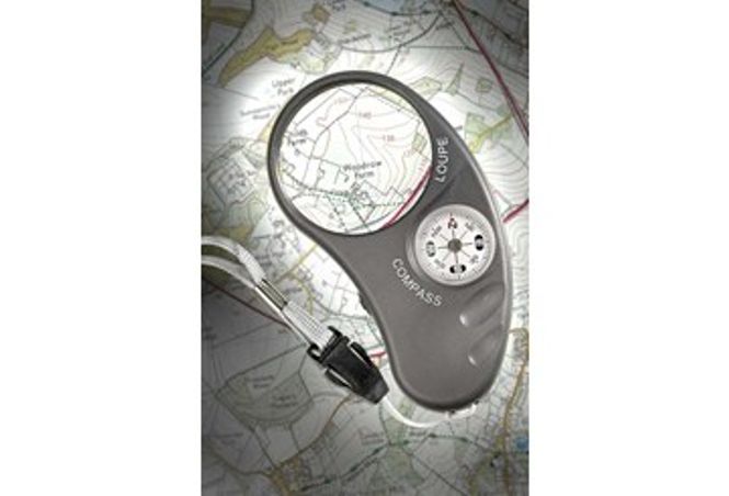 Hovedbilde Lommelupe med lys og kompass